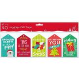Gift Wrapping Papers 40 Christmas Xmas Novelty Fun Luggage Design Gift Tags Labels Funny Slogans