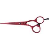 Glamtech Red Barber Hairdressing Scissor 5.5" Stainless Steel