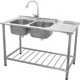 Kitchen Sinks Kukoo Right Hand Drainer Catering Sink Bowl