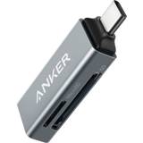 Sd card reader Anker 2-in-1 USB-C Memory Card Reader for SDXC, SDHC, SD, MMC, RS-MMC, Micro SDXC, Micro SD, Micro SDHC Card, and UHS-I Cards, for MacBook Pro