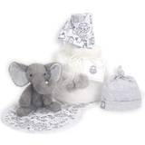Lambs & Ivy 5 Piece grayWhite Luxury Soft Baby gift Bag for InfantNewborn