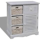 vidaXL Chest with Baskets Storage Cabinet 60x63cm