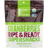 Nature, Organic Dried Cranberries, Ripe & Ready Supersnacks, 5 oz 142