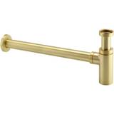 Traps Architeckt Round Bottle Trap Brushed Brass 1 1/4" with 330mm Extension