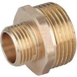 Pipe Parts on sale 1 x 1/2in BSP Male Thread Pipe Reducer Nipple Brass Fittings Couplings