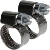 Pipe Clips 2x 12 22mm Stainless Steel Hose Clips Vehicle Pipe Clamp Mini Worm Screw Jubilee