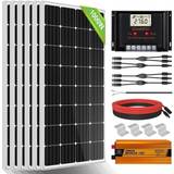 Solar Panels ECO-WORTHY 1000W Solar Panel Kit with 3000W 24V Hybrid All-in one Inverter for Shed Cabin Home Garden Cabin Camper RV Marine Boat
