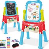 Magnetic Boards Toy Boards & Screens Kids Folding Double Sided Magnetic Drawing Board Easel with Accessories