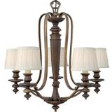 Hinkley Dunhill 5 chandelier with pleated Pendant Lamp