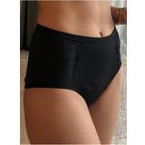 Incontinence Protection Polly High Waist Underwear Absorbent For Leaks And Periods Black