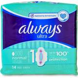 Always Menstrual Pads Always 14x Ultra Sanitary Pads Normal with Wings