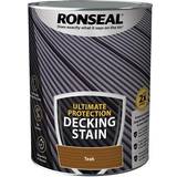 Ronseal Wood Decking Paint Ronseal Ultimate Wood Protection Rich Teak 5L