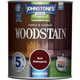 Johnstones Red Paint Johnstones Woodcare Indoor Woodstain Paint - 750ml Red 0.75L