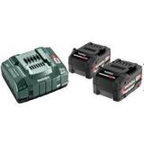 Metabo Batteries - Li-Ion Batteries & Chargers Metabo 685051380 Basic Set 2 x 5.2 Ah with ASC charger