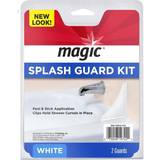 Magic Small Adhesive Splash Guard Showers Tubs Guard 2-Piece, White