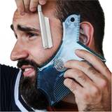 Monster&Son Beard Shaping Tool Classic Oversized Design (Blue-Clear)