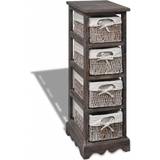vidaXL Weaving Baskets Storage Cabinet 25x74cm