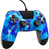 PlayStation 4 Game Controllers Gioteck VX4 Wired Controller For PS4 Blue