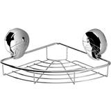 Showerdrape 'Suctionloc' Chrome Corner Basket