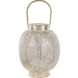 Beliani Lanterns Beliani Boho Metal with Glass Candle Holder Oriental Lantern