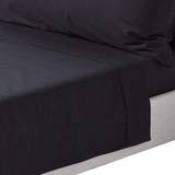 Black Bed Sheets Homescapes Single, Egyptian Cotton 200 Thread Count Bed Sheet Black