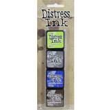 Stamp Pads Ranger Tim Holtz Distress Mini Ink Pads 4/Pkg-Kit 14