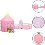 vidaXL Children Play Tent Pink 301x120x128 cm
