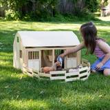 Fat Brain Toys Play Set Fat Brain Toys Countryside Stable & Corral Imaginative Play for Ages 4 to 9
