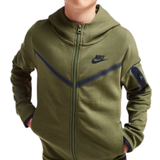 Children's Clothing Nike Junior Tech Fleece Full Zip Hoodie - Rough Green