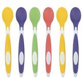 Dr. Brown's Children's Cutlery Dr. Brown's Soft-Tip Toddler Feeding Spoons, 6 Pack, Multi