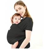 Baby Wraps on sale Acrabros Baby Wrap carrier,Hands Free Baby carrier Sling,Lightweight,Breathable,Softness,Perfect for Newborn Infants and Babies Shower gift,Black