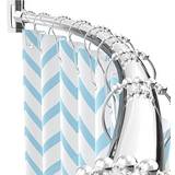 Shower Curtain Rods PrettyHome Adjustable Arched Curved Shower Shower Rod