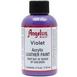 Angelus Acrylic Leather Paint 4 fl oz/118ml Bottle. Violet 178