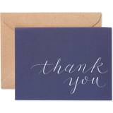 American Greetings 50 Count Thank You Cards and Envelopes Navy