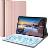 Cases Wineecy Galaxy Tab S6 Lite Backlit Keyboard Case