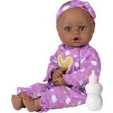 Adora Playtime Black Baby Doll Purple Dreams, 13 inch Dark Skintone, Open/Close Eyes, Baby Toy Gift for Age 1