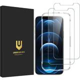 UNBREAKcable Shatterproof Tempered Glass Screen Protector for iPhone 12/12 Pro [2-Pack] [99.99% HD Clear] [Easy Installation Frame] [9H Hardness] [Full Coverage] [Bubble Free] for Apple 6.1''