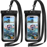 Waterproof Cases Syncwire Waterproof Phone Case, 2-Pack Universal IPX8 Waterproof Phone Pouch Dry Bag for iPhone 12 Pro Max 12 Mini SE 2020 11 XS XR X 8 7 6s 6 Plus Sa