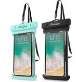 Green Waterproof Cases Procase 2 Pack Universal Waterproof Case Cellphone Dry Bag Pouch