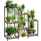Indoor Plant Stands Bamworld 3 Tiers Plant Stand 41"