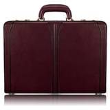 McKlein USA 80456 3.5 in. Lawson Leather Attach Briefcase, Burgundy V Series