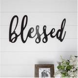 Wall Decor on sale Lavish Home Cutout-Blessed Sign Wall Decor
