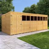 BillyOh Small Cabins BillyOh Expert Tongue and Groove Pent Workshop 20x8 (Building Area )