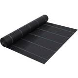 vidaXL Weed & Root Control Mat Black Ground Cover Barrier