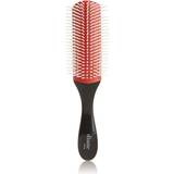 Red Hair Brushes Pro Nylon Pin Styling Professional 9.3 Oval Detangling Hair Brush Black
