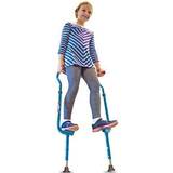 Geospace Original Walkaroo 'Wee' Balance Stilts with Adjustable Height for Little Kids & Beginners (Ages 4 Active Play, in Assorted Colors (Red or Blue)