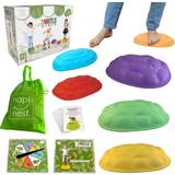Turtles Activity Toys Hapinest Turtle Steps Balance Stepping Stones Obstacle Course Coordination Game for Kids and Family Indoor or Outdoor Sensory Play Equipment Toys Toddler Ages 3 4 5 6 7 8 Years and Up