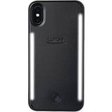 LuMee Duo Apple iPhone Xs X Case Black