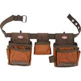 Brown Tool Belts BUCKET BOSS 11-Pocket Handyman's Rig Tool Belt, Brown