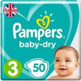Pampers Baby Care Pampers 50 Baby Dry Nappies ~ Size 3 ~ 6-10kg